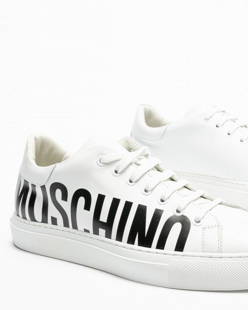 Baskettes blanches Moschino