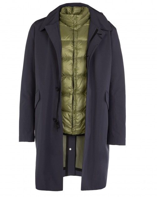 Blauer Long Jacket With Detachable Inner Down Jacket