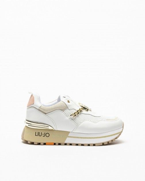 acero pozo ojo Liu Jo Maxi Wonder 43 White Sneakers - 307-BA2133-00 | PROF Online Store