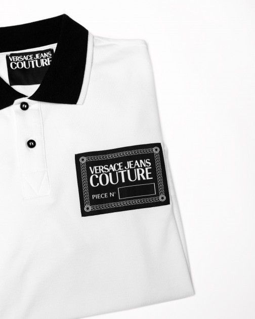 Versace Jeans Couture 72GAGT04 White Polo shirt | PROF Online Store