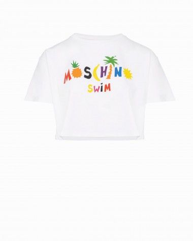 T-shirt crop top Moschino Swim