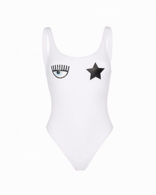 Chiara Ferragni A8101 White Swimsuit - 19-A8101-00 | PROF Online Store