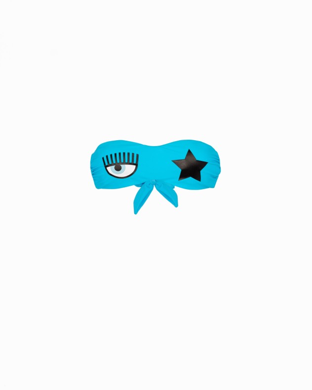 Sujetador bikini bandeau con relleno Chiara Ferragni
