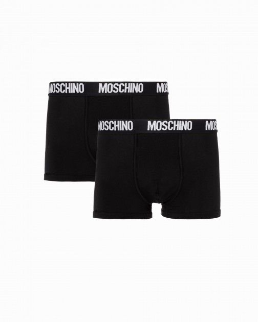 Pack 2 Boxers Moschino Underwear A4771 Preto - 19-A4771-01