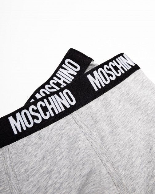 Moschino Underwear Moschino Underwear Logo Set Of 2 Boxer Shorts Grey/black