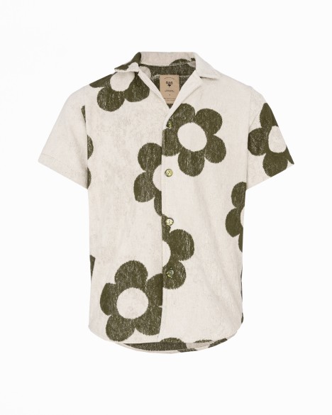 Camisa de manga corta de tela de rizo en algod�n OAS