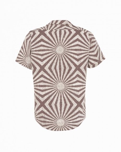 Camisa de manga corta de tela de rizo en algodón OAS