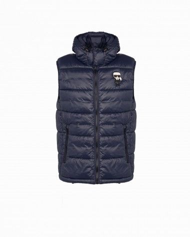 Karl Lagerfeld Vest with removable hood