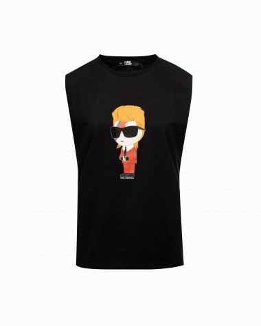 T-shirt manga caveada Karl Lagerfeld