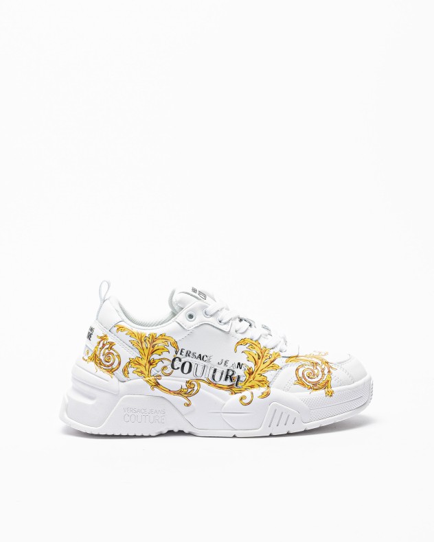 Sapatilhas brancas Versace Jeans Couture