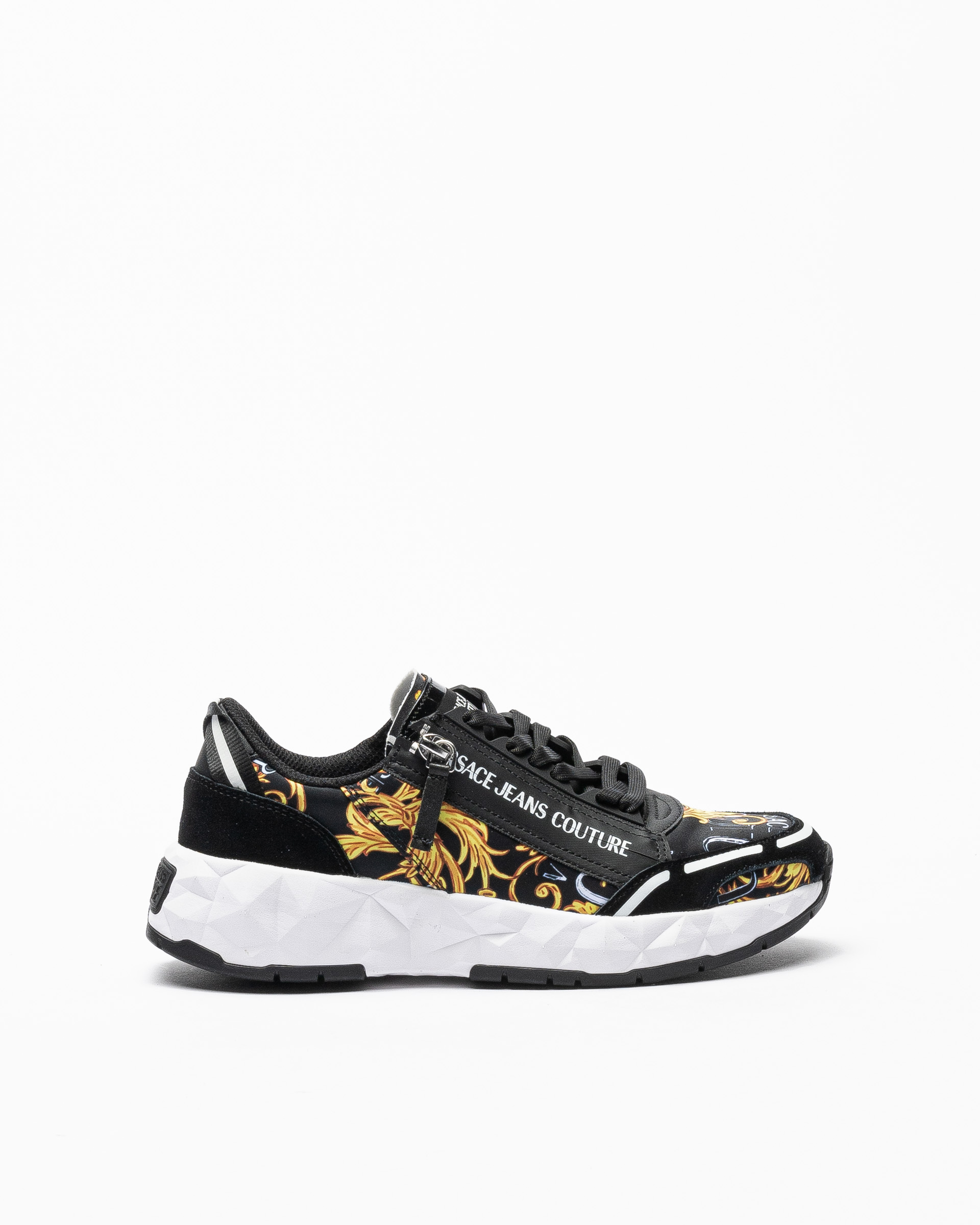スニーカー VERSACE JEANS COUTURE Woman Sneakers Black 78VA3SA8ZSC61 899 Dynamic Logo Sneakers | VERSACE US