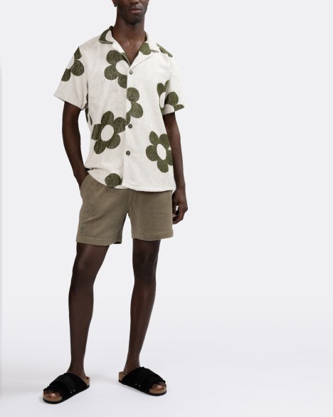 Camisa de manga corta de tela de rizo en algod�n OAS