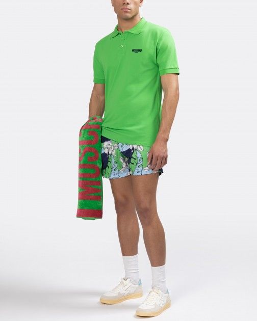 Moschino Swim Polo Shirt in Cotton piqu?