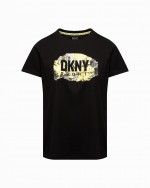 DKNY Sport Womens Fitness Activewear T-Shirt Black M