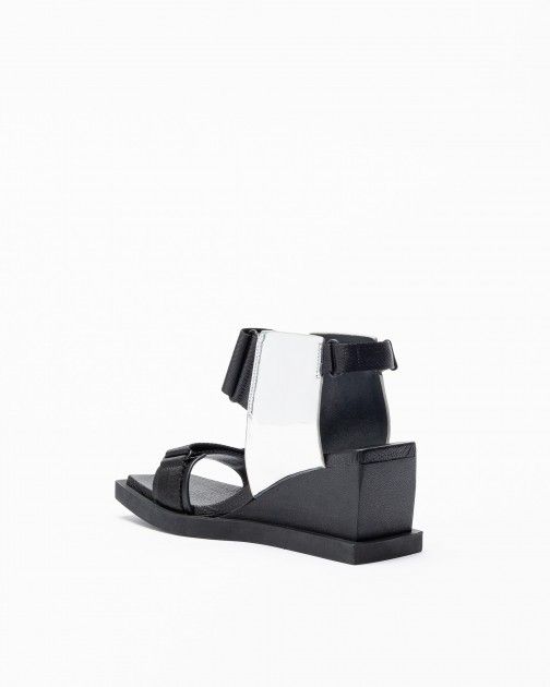United Nude Ko Mid Black Wedge sandals - 385-KOMID-01 | PROF Online Store