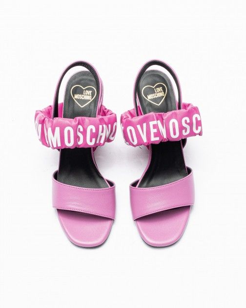 Sandálias salto alto Love Moschino