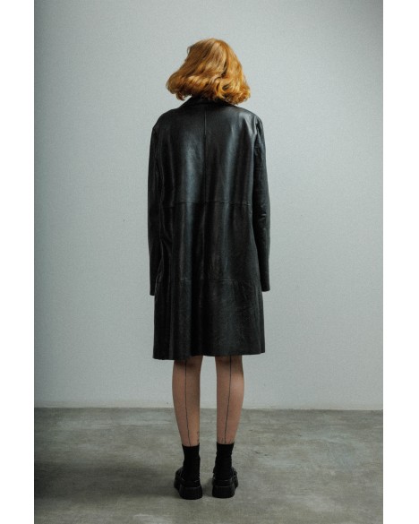 Veste longue en cuir MUT Veste longue en cuir MUT