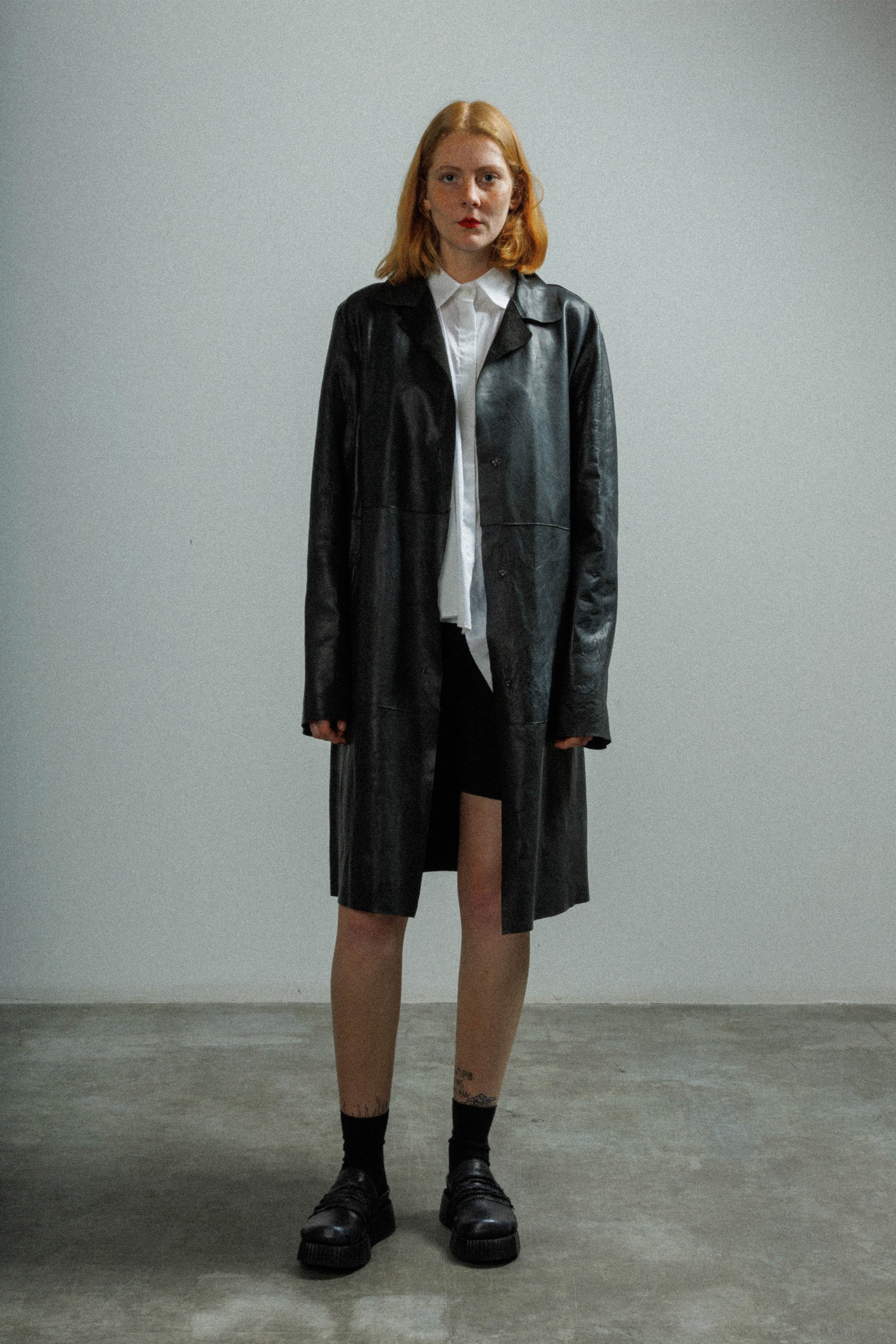 MUT Long leather jacket