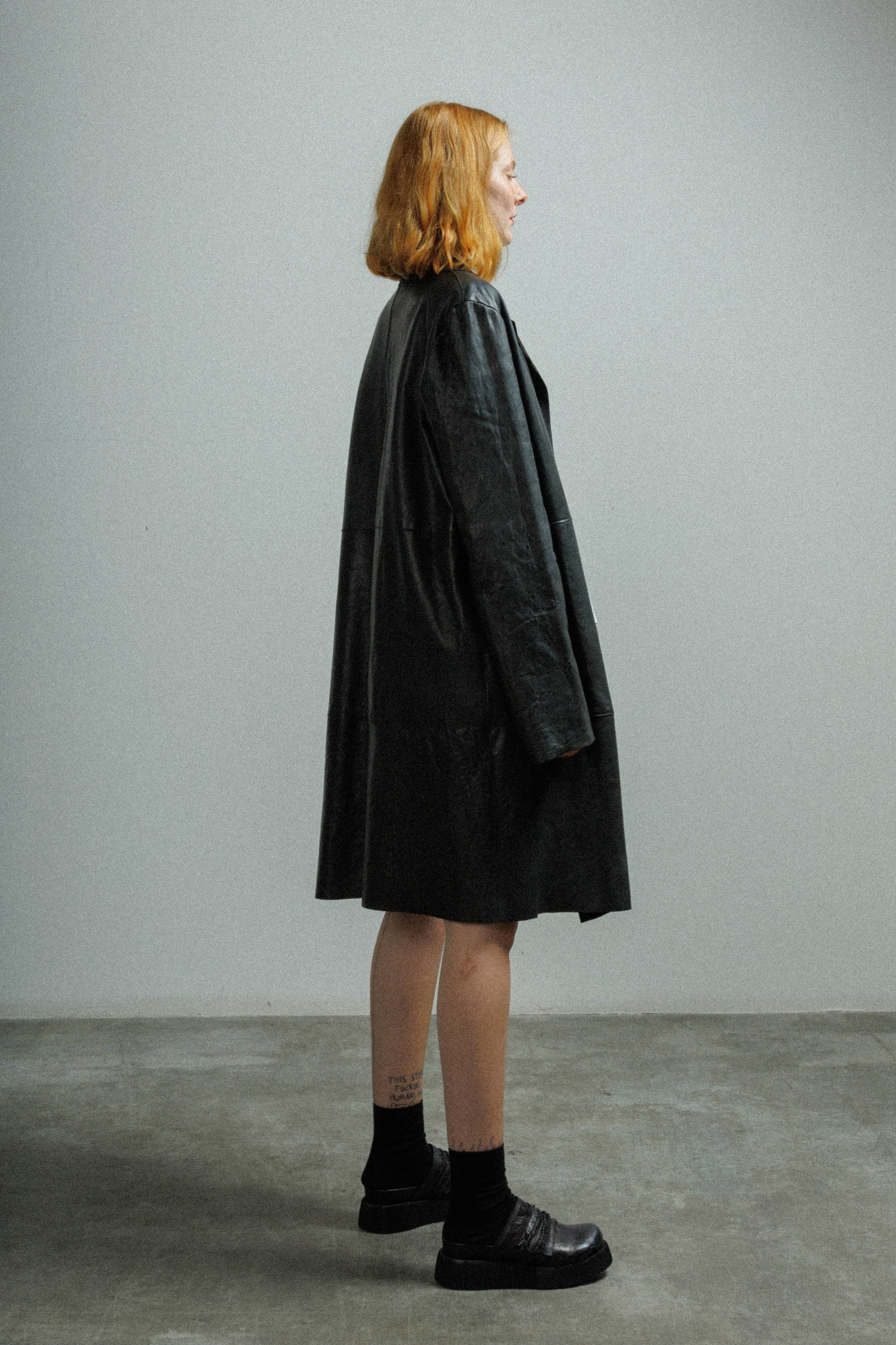 MUT Long leather jacket