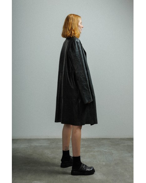 Veste longue en cuir MUT Veste longue en cuir MUT