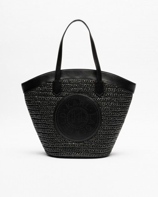 Karl Lagerfeld K/Tulip MD Tote Raffia Black Shopper bag - 192-W3058-01 ...