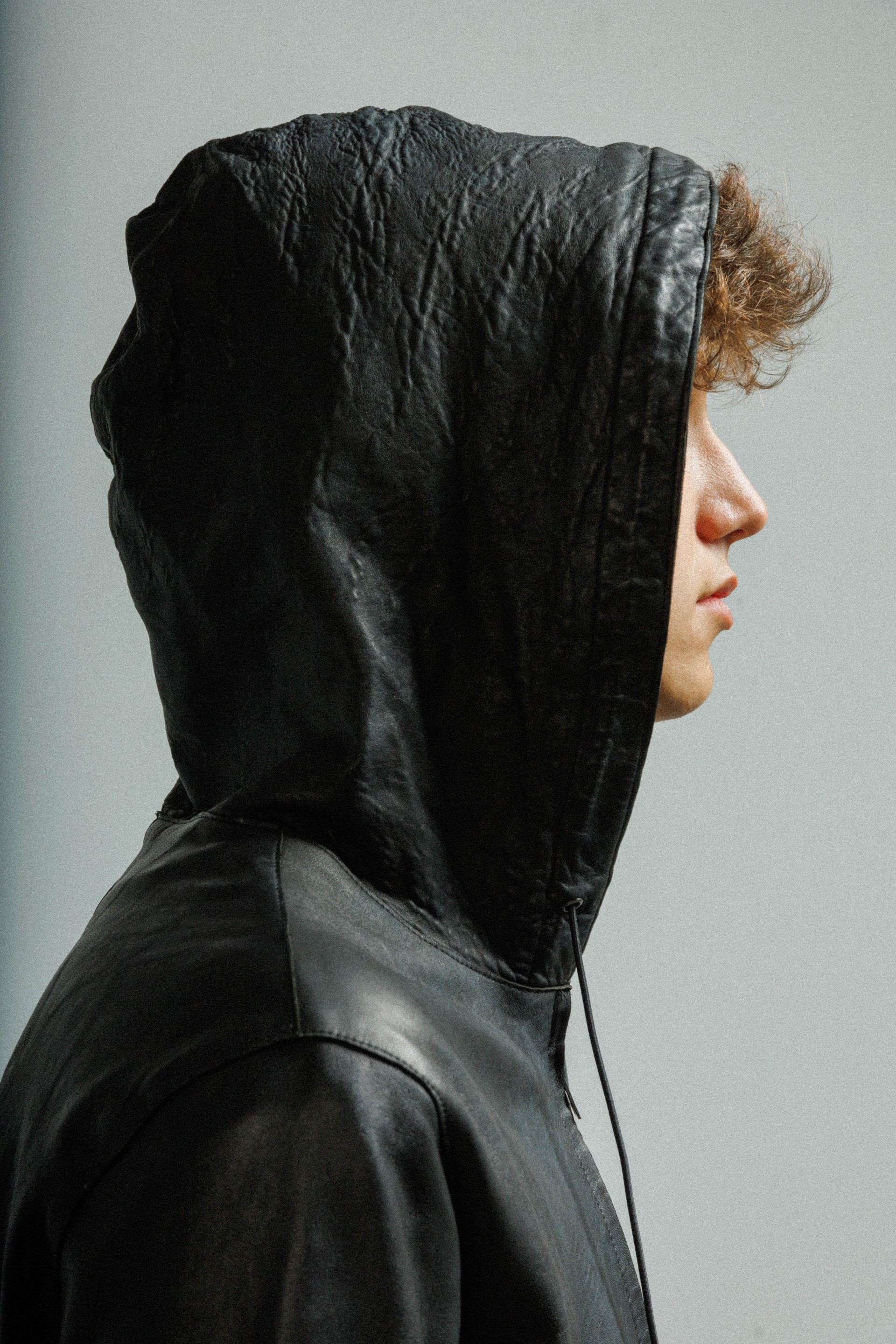 Chaqueta larga de cuero MUT