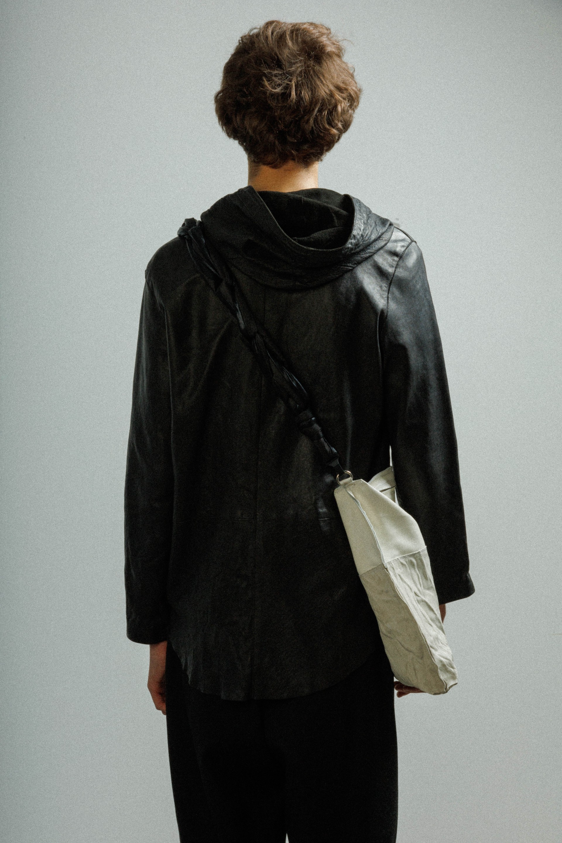 Chaqueta larga de cuero MUT