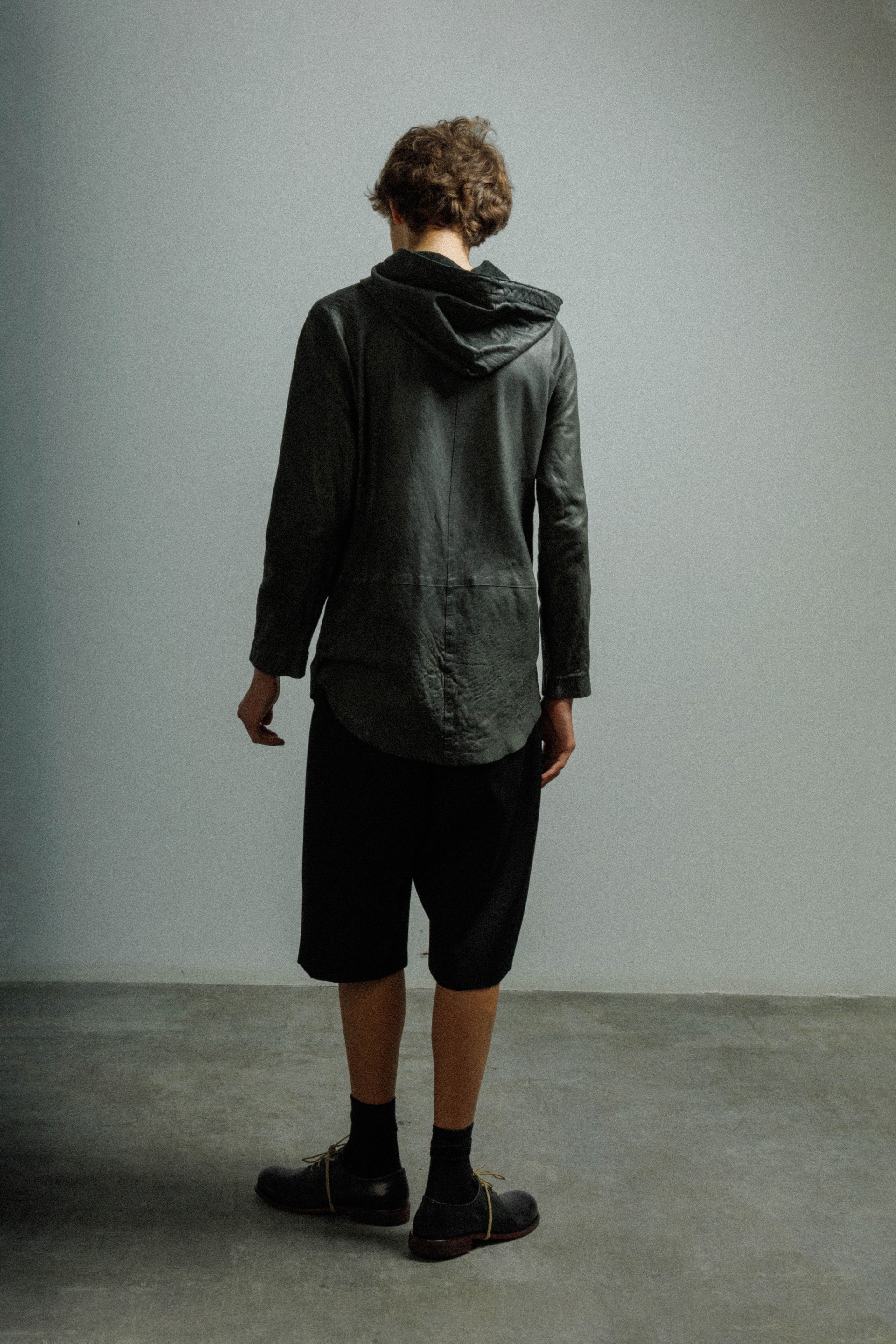 Chaqueta larga de cuero MUT