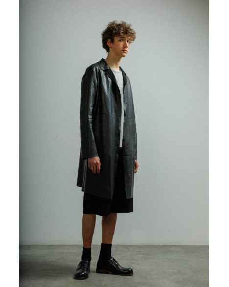 Veste longue en cuir MUT Veste longue en cuir MUT