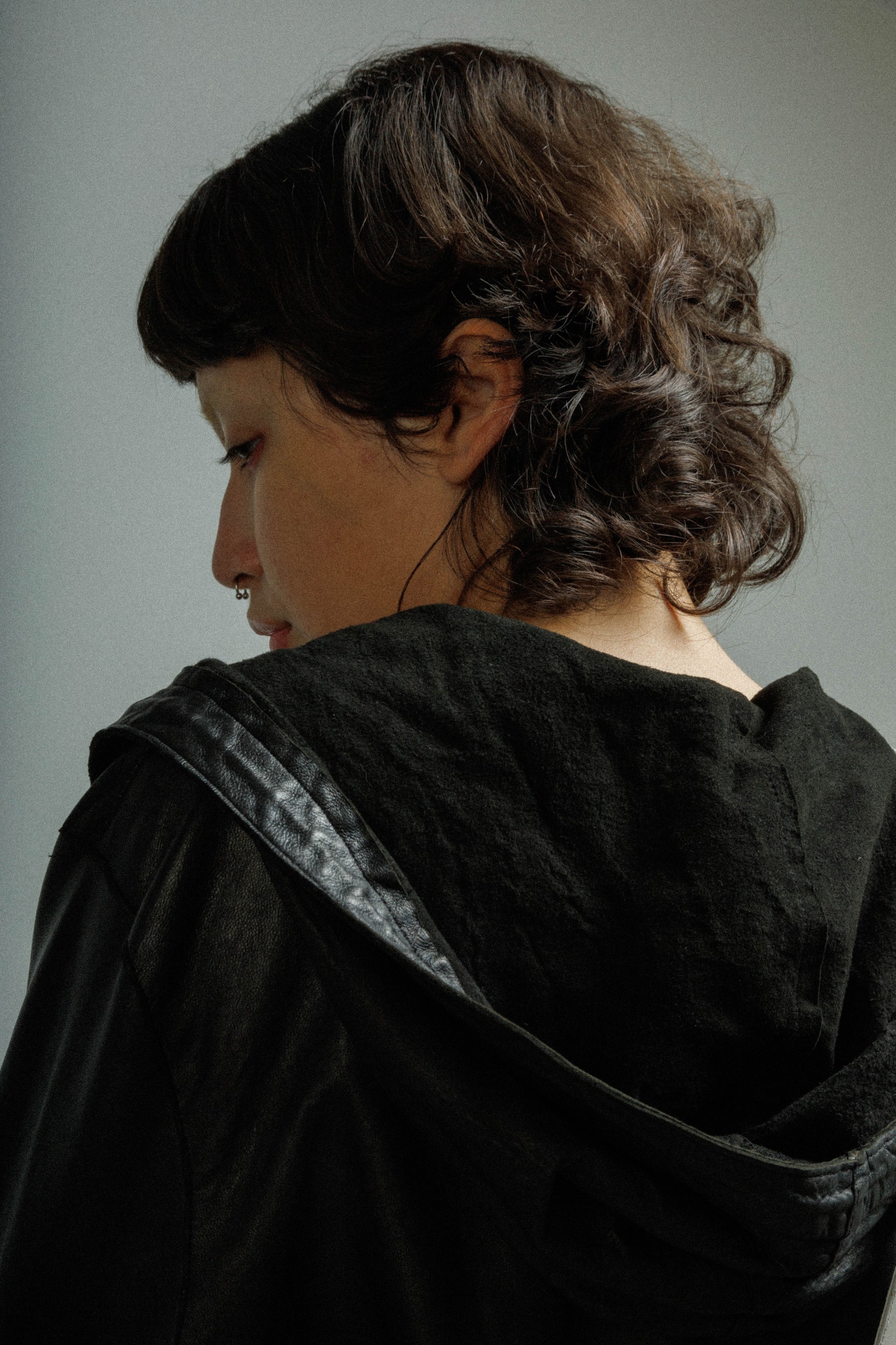 Chaqueta larga de cuero MUT