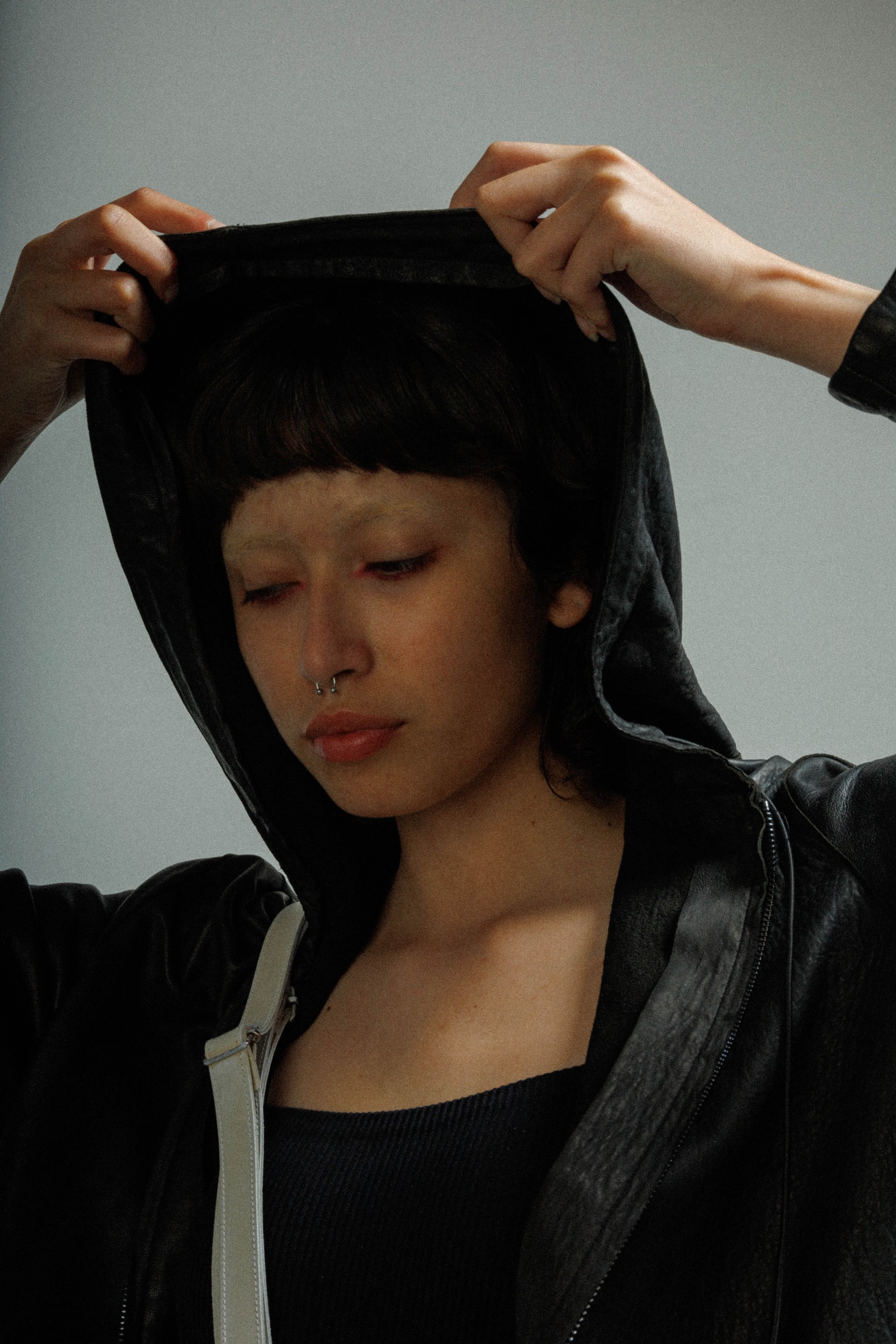 Chaqueta larga de cuero MUT