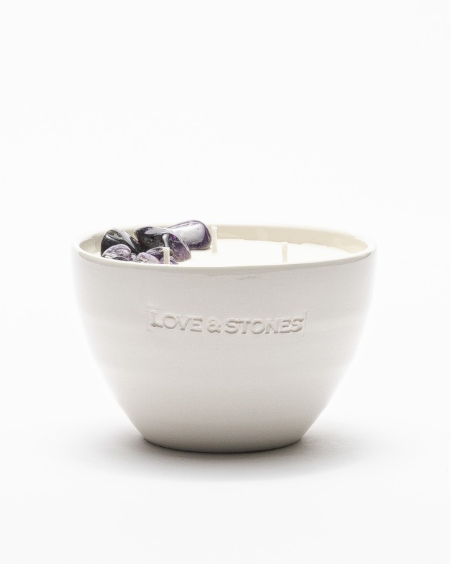 Kerze Love & Stones