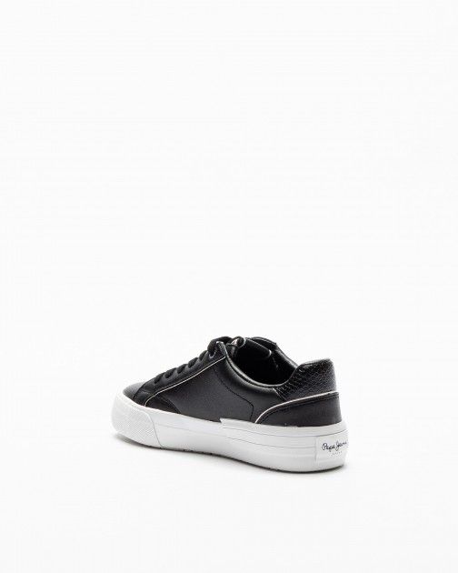 Women Casual Shoes from the Pepe Jeans brand Allen.low Black ECOleather