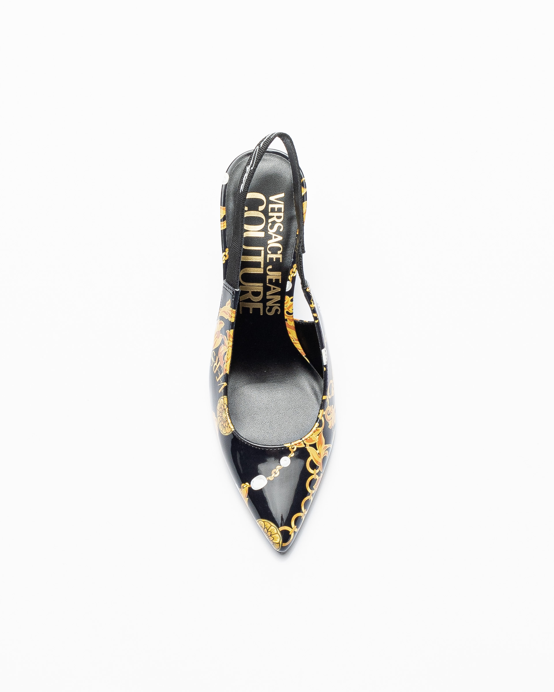 Open schoen aan de achterkant Versace Jeans Couture