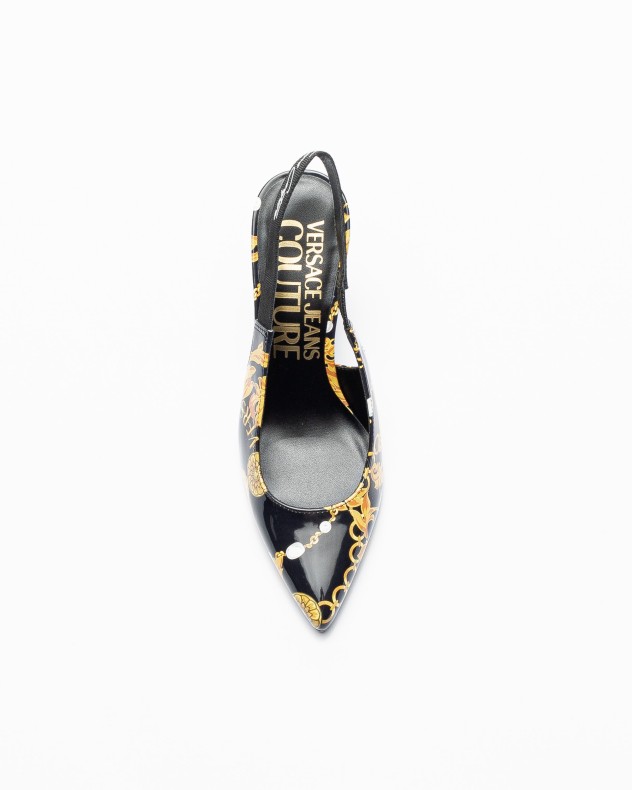 Sapato aberto atrás Versace Jeans Couture