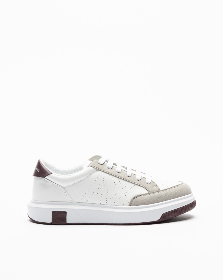 Baskettes blanches Armani Exchange XUX177 XV762 Blanc 5 XUX177 00 PROF Online Store