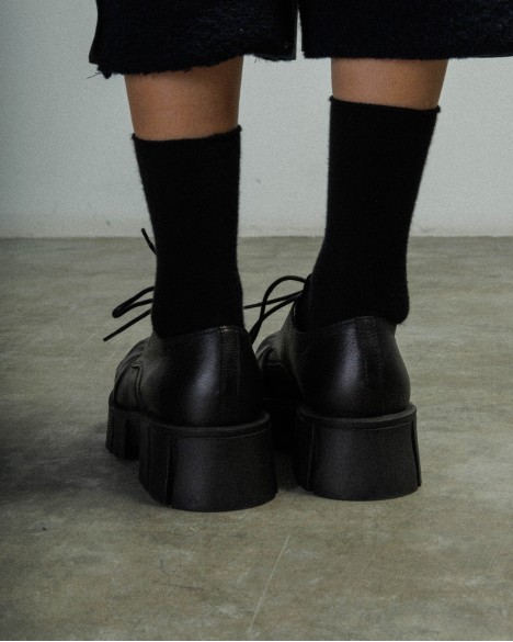 Zapatos derby con plataforma Papucei