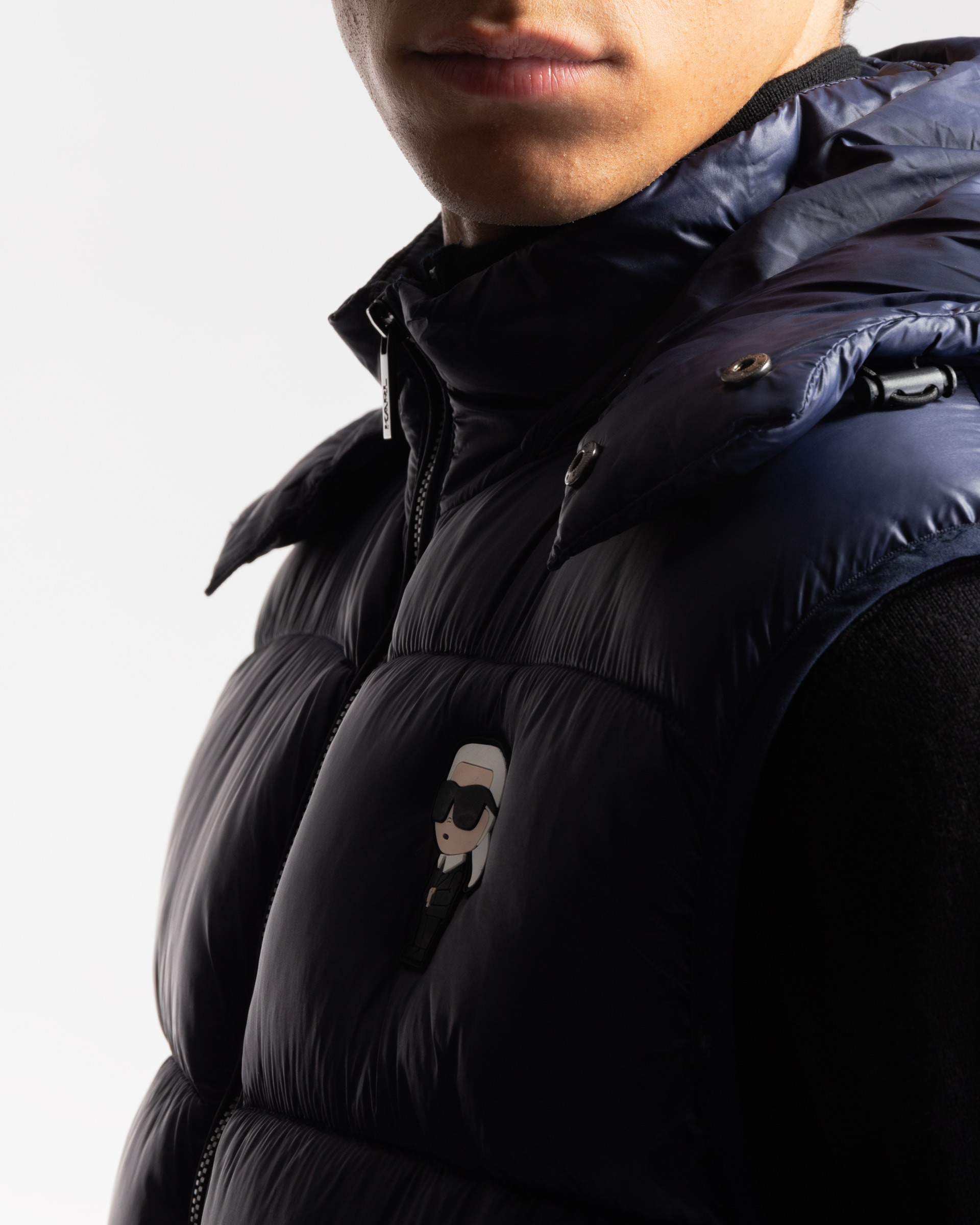 Gilet con cappuccio Karl Lagerfeld