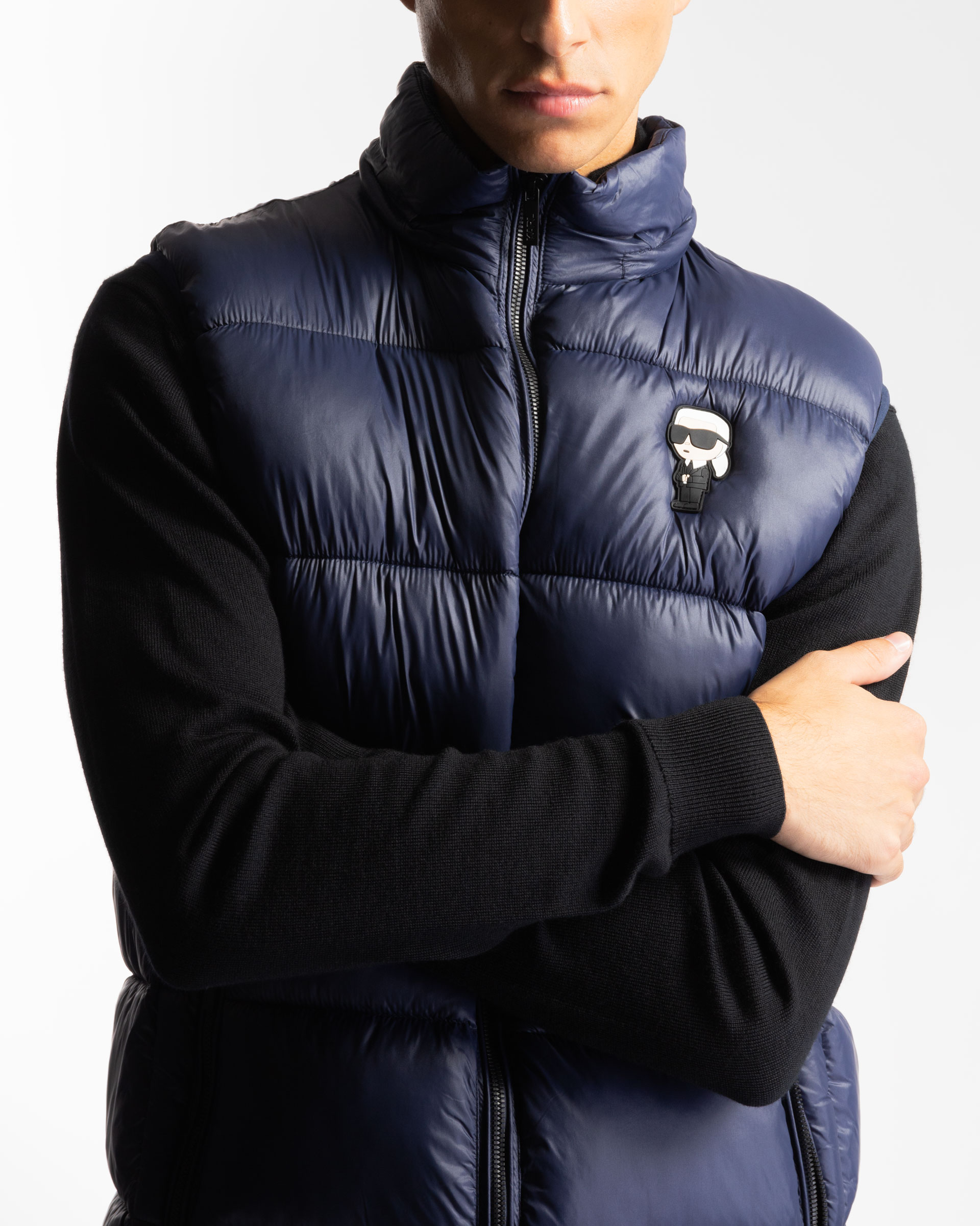 Gilet con cappuccio Karl Lagerfeld