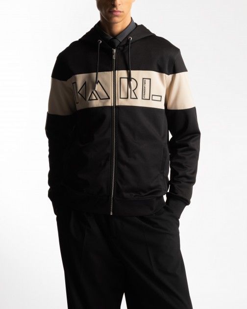 Karl Lagerfeld Paris Men's Mixed Media Studded Bomber Jacket, Black at  Amazon Men's Clothing store