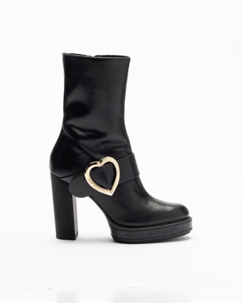 Moschino leather boots best sale