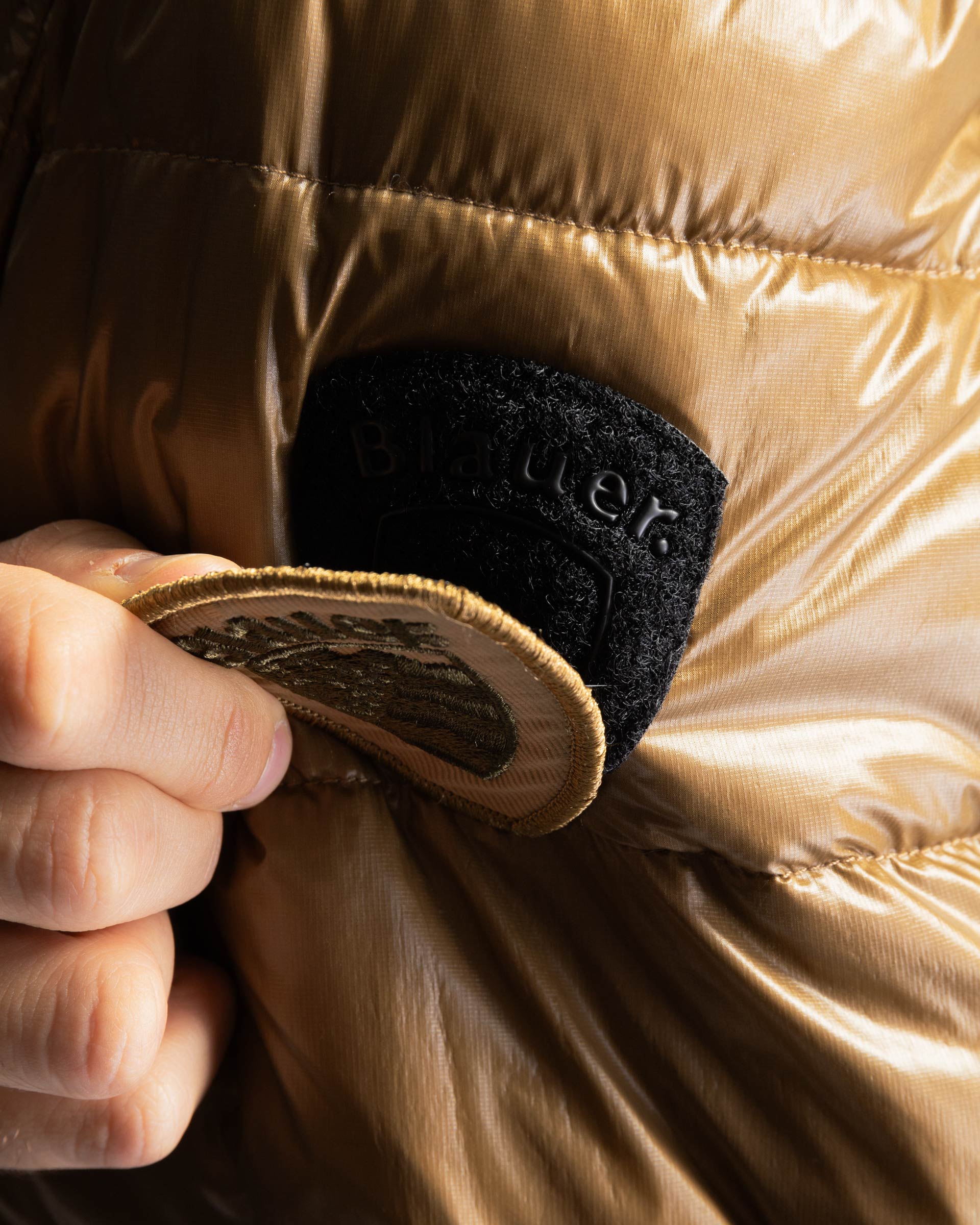 Blauer Puffer jacket