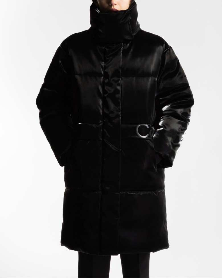 puffer coat calvin klein lange steppjacke
