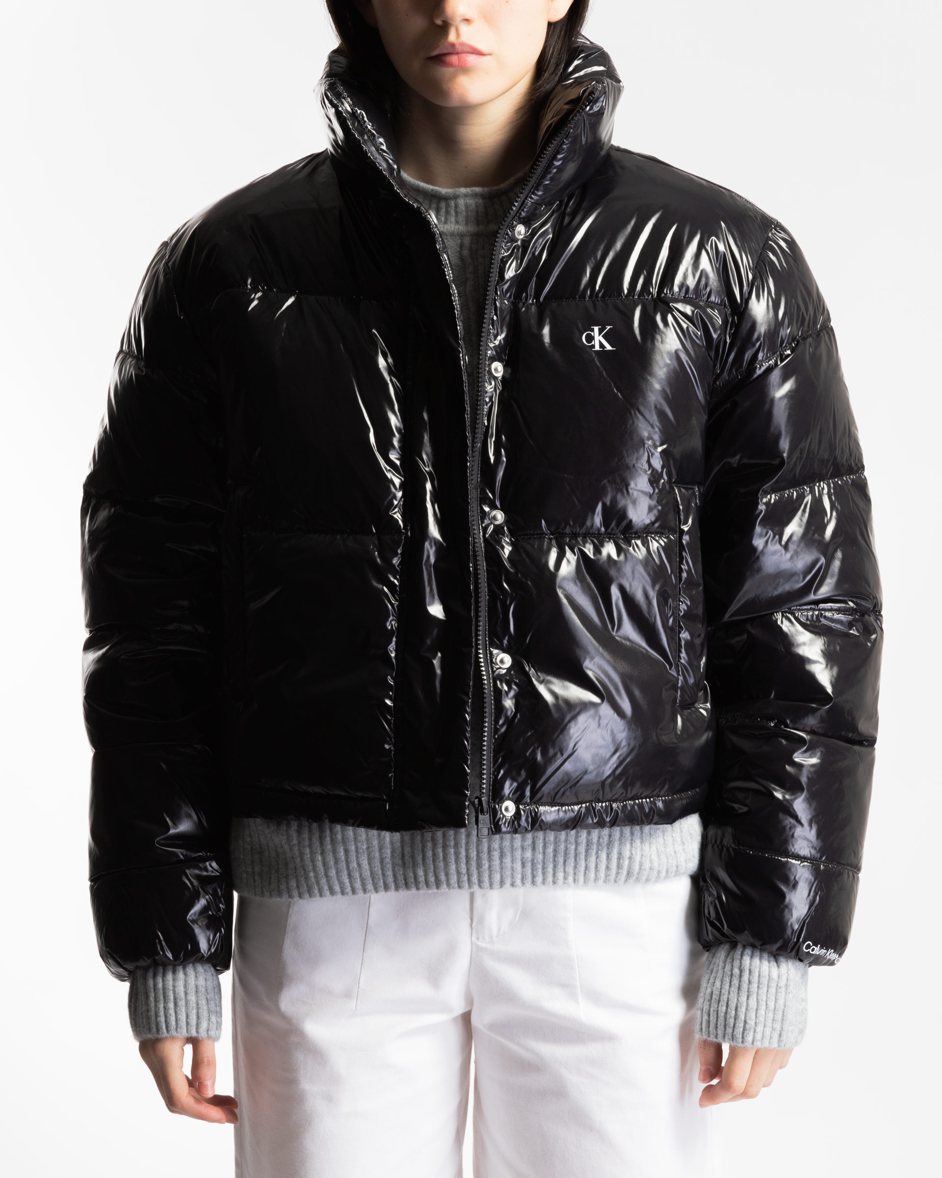 Calvin Klein Jeans Cropped puffer jacket