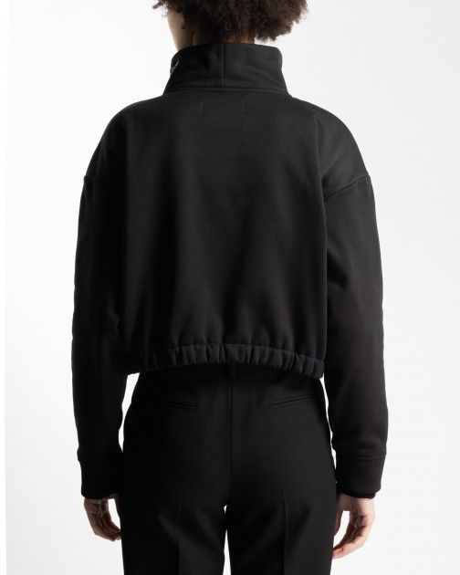 Calvin Klein Jeans J20J221946 Black Cropped sweatshirt - 182-221946-01 ...