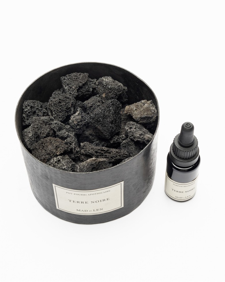 Diffusorsteine Mad et Len Pot Pourri Apothicaire Terre Noire