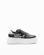 Karl Lagerfeld Krepper Lo Whipsitch Lo Lace Black Platform