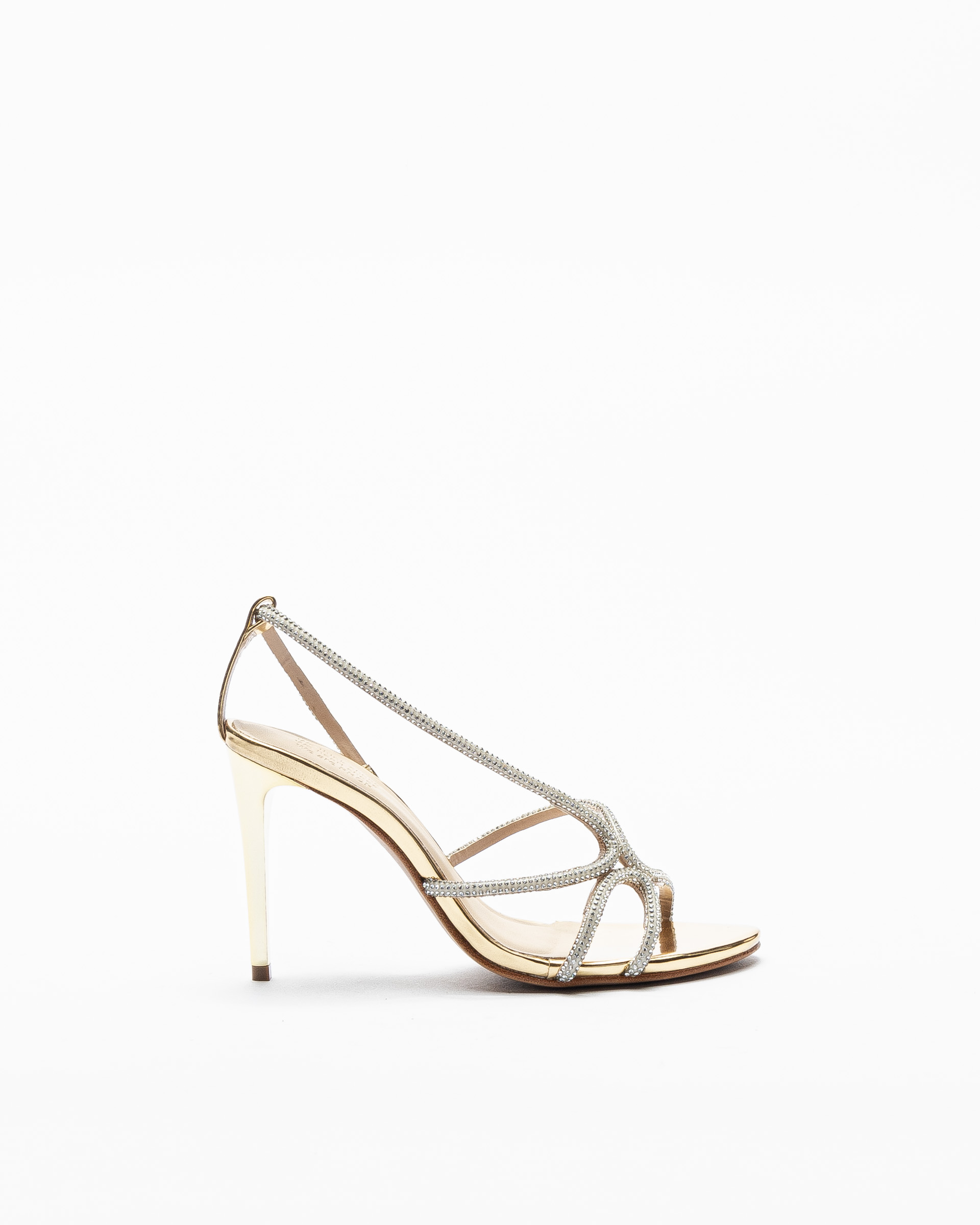 【関税&送料込】Golden  High Heel Sandals BGDTEFJDZ Women's Gold High Heel Sandals, Sparkling