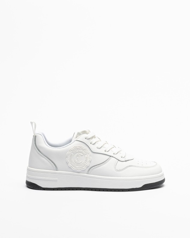 Just Cavalli sneakers in pelle fondo Casper con logo bianco