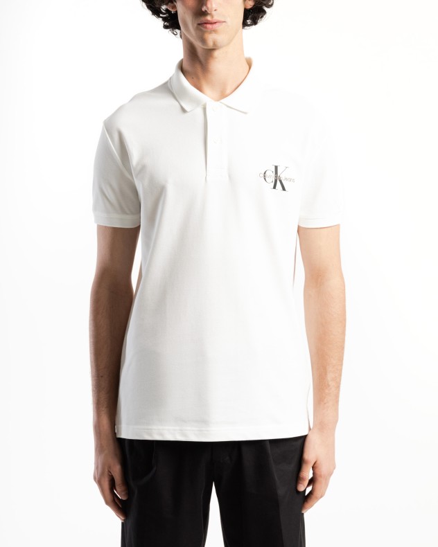 Polo em algodo piquet Calvin Klein Jeans
